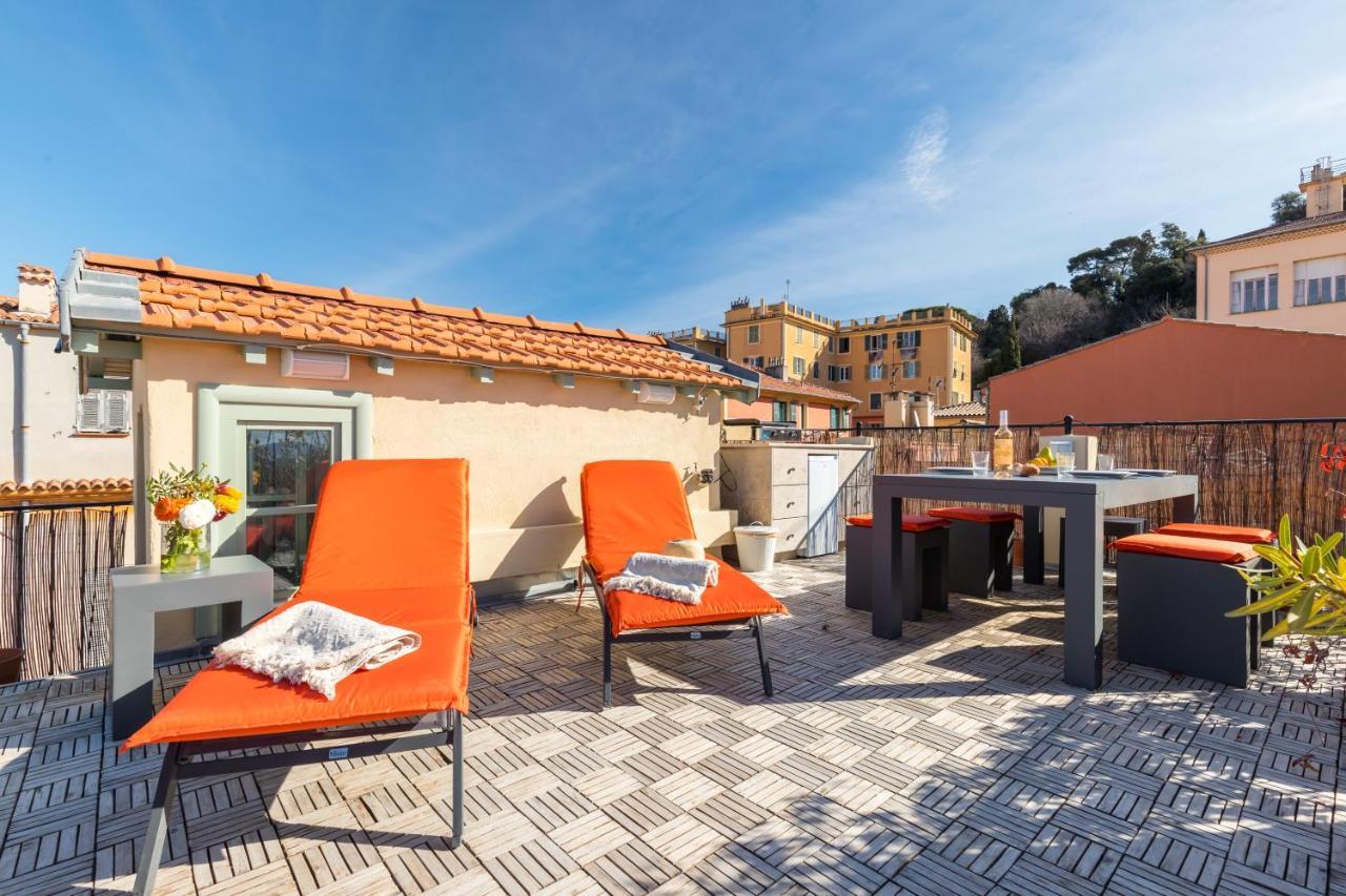 Le Château - THE MOST BEAUTIFUL SIGHT IN OLD TOWN, private terrace Nice Exterior foto