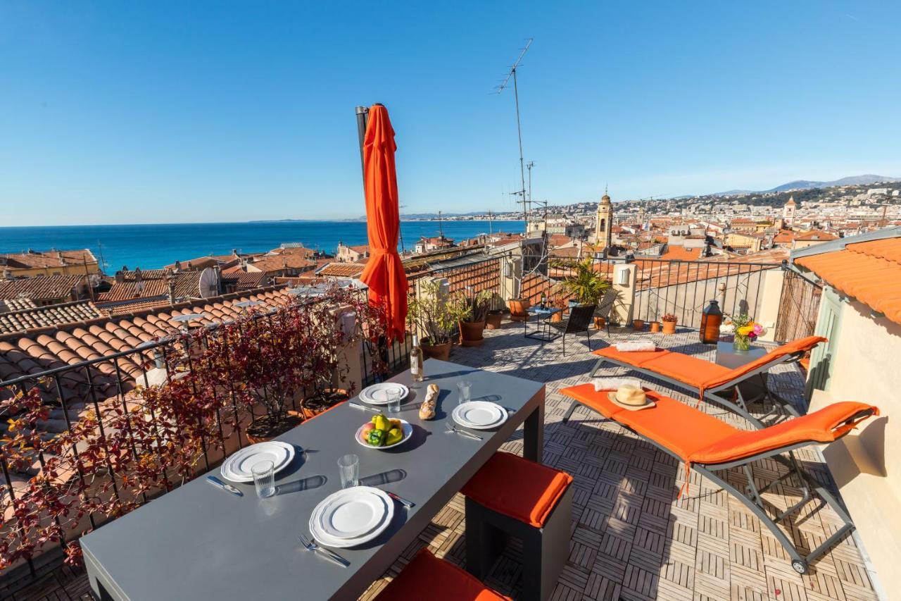 Le Château - THE MOST BEAUTIFUL SIGHT IN OLD TOWN, private terrace Nice Exterior foto