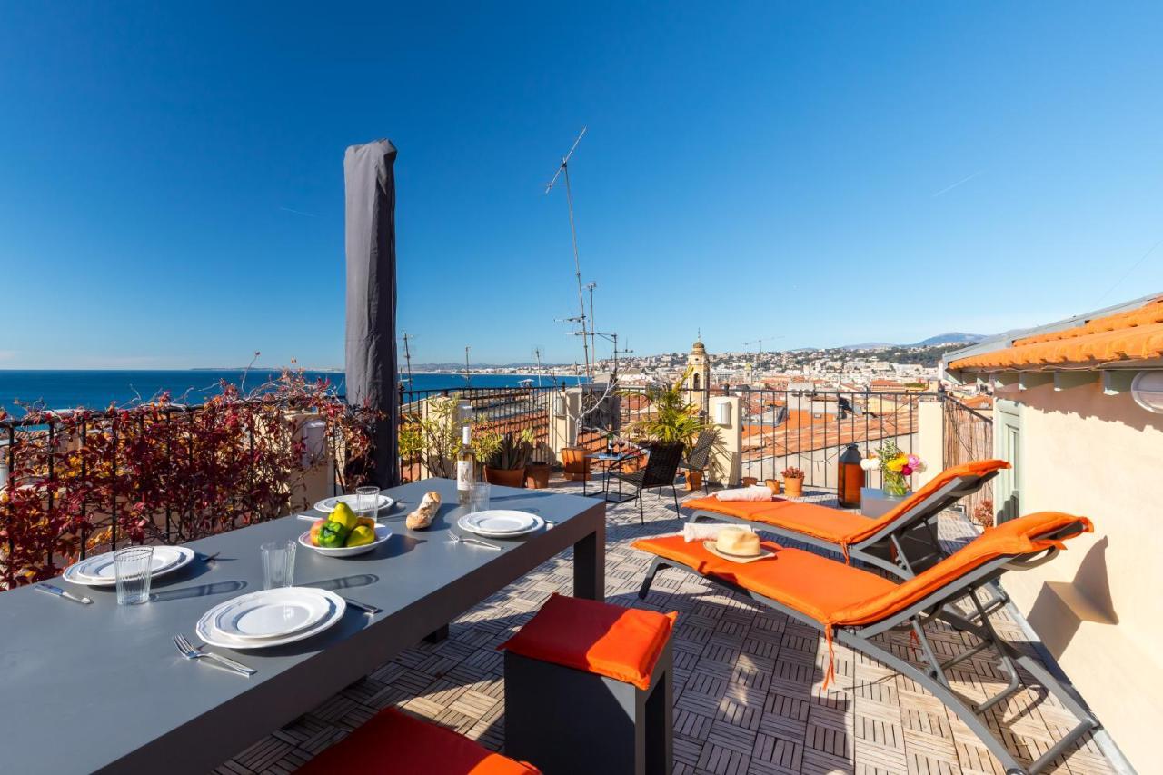Le Château - THE MOST BEAUTIFUL SIGHT IN OLD TOWN, private terrace Nice Exterior foto